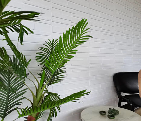 50cm*50cm হালকা ওজনের উচ্চ শক্তি 3D PVC ডেকোরেশন ওয়াল প্যানেল ক্যাফে শপ ওয়ালের জন্য
